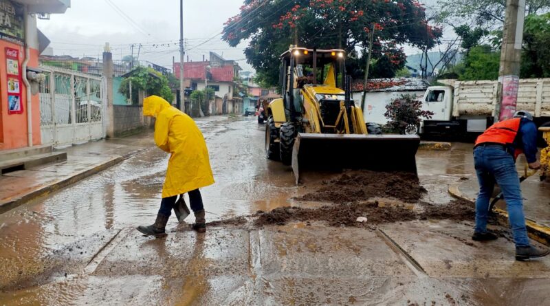 Refuerza Ayuntamiento acciones preventivas y de mantenimiento en zonas afectadas por lluvias