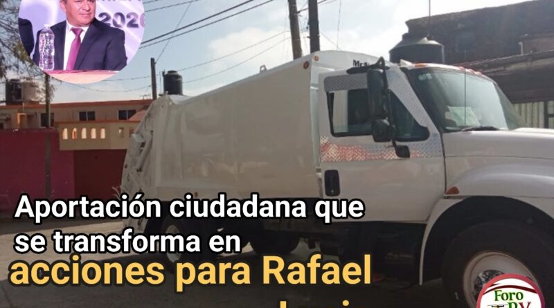 Aportación ciudadana que se transforma en acciones para Rafael Lucio