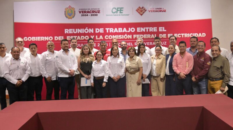 Veracruz y CFE trazan estrategias hacia una mayor cobertura y mejor servicio eléctrico