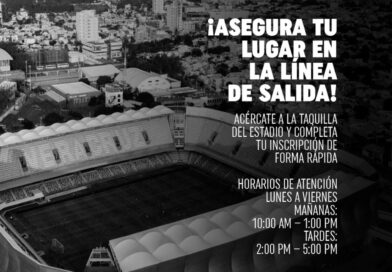 Alistan la Carrera Pirata Fuente con la meta dentro del estadio