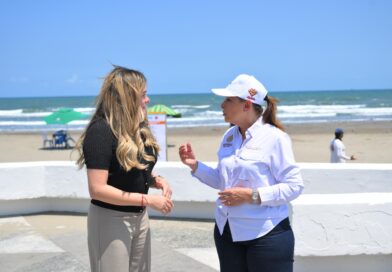 🔴Coordinan Nahle y Maryjose Gamboa brigadas y seguimiento ambiental en playas veracruzanas🏖️