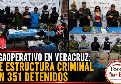 Megaoperativo en Veracruz: cae estructura criminal con 351 detenidos