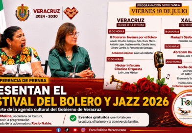 🎶🌹 Veracruz se llena de música con el Festival del Bolero y Jazz 2026; presentan cartelera cultural