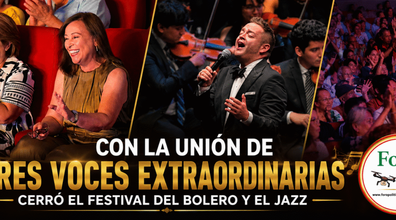 🎶✨ Con la unión de tres voces extraordinarias cerró el Festival del Bolero y el Jazz 🎤🎻